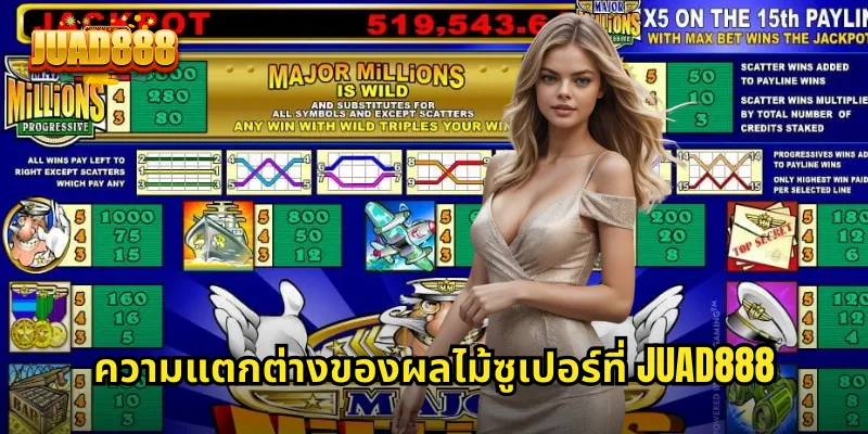 ความแตกต่างของผลไม้ซูเปอร์ที่ JUAD888